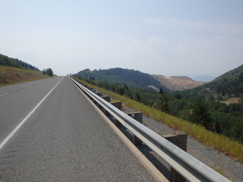 GDMBR: Just over this crest is the city of Butte, Montana.